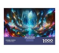 Rompecabezas para Adolescentes De 1000 Piezas Crystal Cave Luminous Lights Rompecabezas para Adolescentes Juegos Relajantes Carrera De Velocidad De Manos 52x38cm/1000pcs