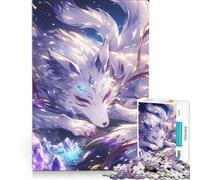 Rompecabezas para Adolescentes de 1000 Piezas Crystal Fox, Juguete Educativo, Mejora la Memoria, con póster y Hoja de Preguntas a Juego 50x75cm