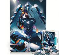 Rompecabezas para Adolescentes de 1000 Piezas Crystal Girl Olivia, Juegos educativos, decoración de Pared, con póster y Hoja de Preguntas a Juego 50x75cm