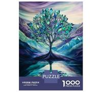 Rompecabezas para Adolescentes De 1000 Piezas Crystal Tree Reflection Rompecabezas para Adultos Juguetes Antiestrés Arte De Pared Regalos De Cumpleaños Y Únicos 38x26cm/1000pcs