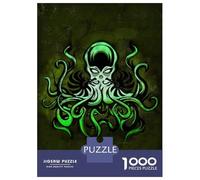 Rompecabezas para Adolescentes De 1000 Piezas Cthulhu in The Dark Rompecabezas para Adultos Juego Familiar Pero Divertido Y Humorístico Actividades Divertidas En Casa 70x50cm/1000pcs