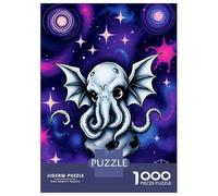 Rompecabezas para Adolescentes De 1000 Piezas Cthulhu Space Creature Rompecabezas para Adultos Juego De Ingenio Decoración De Pared Regalos para Reducir El Estrés 70x50cm/1000pcs