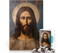 Rompecabezas para Adolescentes de 1000 Piezas Cuadro Antiguo de Jesús Juego de ingenio Cada Pieza es única: un desafiante y Divertido Juego Familiar 52x38cm