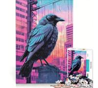 Rompecabezas para Adolescentes de 1000 Piezas: Cuervo de la Ciudad, Juego de ingenio, Actividades Divertidas para Hacer en casa, Regalo para Mujeres 50x75cm