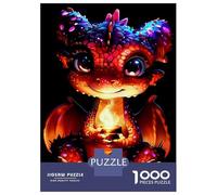 Rompecabezas para Adolescentes De 1000 Piezas Cute Baby Dragon Art Rompecabezas para Adultos Juegos Relajantes Análisis Y Lógica Difícil Y Desafiante 70x50cm/1000pcs