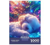 Rompecabezas para Adolescentes De 1000 Piezas Cute Baby Poodle Sleeping Rompecabezas Juegos Relajantes Pero Divertidos Y Humorísticos Cumpleaños 70x50cm/1000pcs