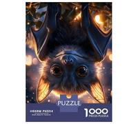 Rompecabezas para Adolescentes De 1000 Piezas Cute Bat Hanging Upside Down Rompecabezas para Adultos Juego De Ingenio Alivia El Estrés Ayuda A Ejercitar El Cerebro 52x38cm/1000pcs