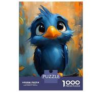 Rompecabezas para Adolescentes De 1000 Piezas Cute Blue Eagle Painting Rompecabezas para Adultos Juguetes Antiestrés Arte De Pared Regalos De Cumpleaños Y Únicos 52x38cm/1000pcs