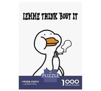 Rompecabezas para Adolescentes De 1000 Piezas Cute Duck Smoking Rompecabezas para Adultos Juguetes Antiestrés Regalo De Cumpleaños Cumpleaños 52x38cm/1000pcs