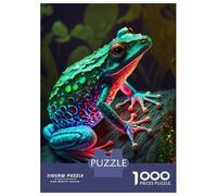 Rompecabezas para Adolescentes De 1000 Piezas Cute Frog Rompecabezas Juegos Relajantes Pero Divertidos Y Humorísticos Cumpleaños 70x50cm/1000pcs