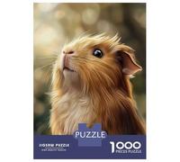 Rompecabezas para Adolescentes De 1000 Piezas Cute Guinea Pig Portrait Rompecabezas para Adultos Juego Práctico Una Obra De Arte Cumpleaños 38x26cm/1000pcs