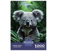 Rompecabezas para Adolescentes De 1000 Piezas Cute Koala Portrait in Lush Foliage Rompecabezas Juguetes Antiestrés Corte De Precisión Cumpleaños 38x26cm/1000pcs