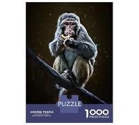 Rompecabezas para Adolescentes De 1000 Piezas Cute Monkey Rompecabezas para Adultos Juegos Relajantes Desafío Difícil Cumpleaños Y Navidad 38x26cm/1000pcs