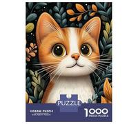 Rompecabezas para Adolescentes De 1000 Piezas Cute Orange and White Cat Rompecabezas para Adultos Juguetes Antiestrés Regalo De Cumpleaños Cumpleaños 52x38cm/1000pcs