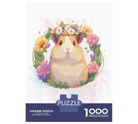 Rompecabezas para Adolescentes De 1000 Piezas Cute Pet Hamster Painting Rompecabezas para Adultos Juegos Relajantes Decoración Cumpleaños 52x38cm/1000pcs
