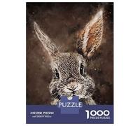 Rompecabezas para Adolescentes De 1000 Piezas Cute Rabbit Rompecabezas para Adultos Juguetes Antiestrés Regalo De Cumpleaños para Cumpleaños, Navidad 38x26cm/1000pcs