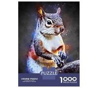 Rompecabezas para Adolescentes De 1000 Piezas Cute Squirrel Rompecabezas para Adultos Juego De Ingenio Alivia El Estrés Ayuda A Ejercitar El Cerebro 52x38cm/1000pcs