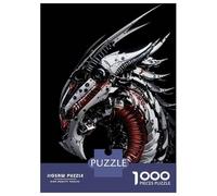 Rompecabezas para Adolescentes De 1000 Piezas Cybernetic Dragon Head Rompecabezas para Adultos Juegos Familiares Corte De Precisión Regalos Y Cumpleaños Únicos 70x50cm/1000pcs