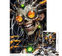 Rompecabezas para Adolescentes de 1000 Piezas Cyberpunk Cyber Psycho Juegos educativos Juguete Educativo de Aprendizaje Decoración de Pared Entrena tu Cerebro y Tus Manos (38x26cm)