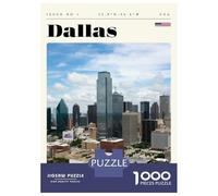 Rompecabezas para Adolescentes De 1000 Piezas Dallas Texas Travel Art Rompecabezas DIY Juguetes Vacaciones En Casa Matar El Tiempo Cumpleaños Y Navidad 52x38cm/1000pcs
