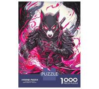 Rompecabezas para Adolescentes De 1000 Piezas Dalmatian Dog Samurai Warrior Rompecabezas para Adultos Juegos Divertidos Decoración De Pared 52x38cm/1000pcs