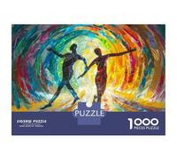 Rompecabezas para Adolescentes De 1000 Piezas Dancing in Colorful Tunnel Rompecabezas para Adultos Juguetes Antiestrés Decoración De Pared Interacción Entre Padres E Hijos 70x50cm/1000pcs
