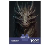 Rompecabezas para Adolescentes De 1000 Piezas Dark Dragon Rompecabezas para Adultos Juegos Relajantes Regalos para Mujeres Ayuda A Ejercitar El Cerebro 52x38cm/1000pcs