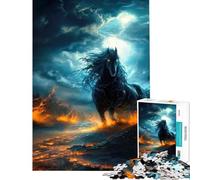 Rompecabezas para Adolescentes de 1000 Piezas Dark Horse Family Game Juguetes adictivos para Cultivar la Paciencia Gran Regalo para Juegos Que mejoran la Memoria (Tamaño 50x75cm)