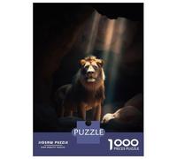 Rompecabezas para Adolescentes De 1000 Piezas Dark Lion Stare Cave Rompecabezas Juegos Familiares Decoración Perfecta Cumpleaños Y Navidad 70x50cm/1000pcs