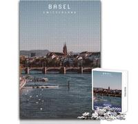 Rompecabezas para Adolescentes de 1000 Piezas de Basilea,un Juego desafiante,Juguetes,análisis y lógica,Regalos para el Amigo Secreto,tamaño 38x26cm