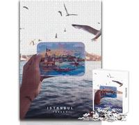 Rompecabezas para Adolescentes de 1000 Piezas de Estambul, Juego Educativo, Regalo de cumpleaños para Mujeres, tamaño 50x75cm