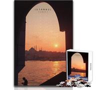 Rompecabezas para Adolescentes de 1000 Piezas de Estambul, Juego Educativo, Regalo de cumpleaños para Mujeres, tamaño 38x52cm