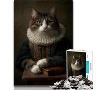 Rompecabezas para Adolescentes de 1000 Piezas de Gato de una Familia aristocrática,Juguetes educativos para el Aprendizaje,Actividades Divertidas en casa,Regalo de cumpleaños,Regalos de Viaje,75x50cm
