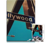 Rompecabezas para Adolescentes de 1000 Piezas de Hollywood, Juego Educativo Familiar para Mejorar la Memoria, Regalo de Amigo Secreto, tamaño 50x75cm