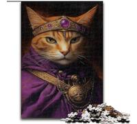 Rompecabezas para Adolescentes de 1000 Piezas de King Cat, Juguetes de Entretenimiento Familiar con póster a Juego y Hoja de Trivia de 50x75cm