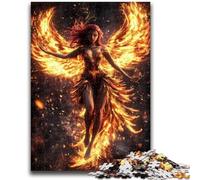Rompecabezas para Adolescentes de 1000 Piezas de la misteriosa Chica fénix Interacción Entre Padres e Hijos para Reducir el estrés (38x26cm)