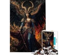 Rompecabezas para Adolescentes de 1000 Piezas de la Reina Lilith Difícil de completar Juguete de decoración para el hogar para Mayores de 14 años (38x26cm)