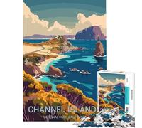 Rompecabezas para Adolescentes de 1000 Piezas de Las Islas del Canal Juguetes adictivos para Cultivar la Paciencia Juego de ingenio Decoración Perfecta Regalo Divertido (tamaño 50x75cm)