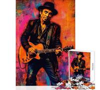 Rompecabezas para Adolescentes de 1000 Piezas de Nils Lofgren Arte Abstracto Juguete Educativo Regalo para cumpleaños Juego Familiar Lista de Deseos con Papá Noel tamaño 50x75cm