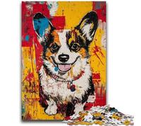Rompecabezas para Adolescentes de 1000 Piezas de Pembroke Welsh Corgi Un Juego desafiante Ideal para Regalar a Toda la Familia (26x38cm)