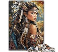 Rompecabezas para Adolescentes de 1000 Piezas de Princesa India para Juego Educativo, Juguete de desafío, Toda la Familia, 50x75cm