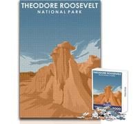 Rompecabezas para Adolescentes de 1000 Piezas de Theodore Roosevelt Park, Juegos educativos, Corte de precisión, Regalos de Amigo Secreto, tamaño 50x75cm
