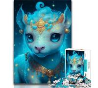 Rompecabezas para Adolescentes de 1000 Piezas de un Lindo bebé dragón, Juego Educativo para cumpleaños y Navidad a Partir de 14 años (tamaño 38x26cm)
