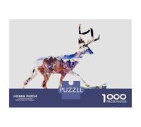 Rompecabezas para Adolescentes De 1000 Piezas Deer in The Mountains Rompecabezas para Adolescentes Juegos Relajantes Regalos para Mujeres Diversión En Casa Actividades, 38x26cm/1000pcs