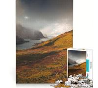 Rompecabezas para Adolescentes de 1000 Piezas del archipiélago de Lofoten Noruega Juegos relajantes decoración del hogar Ideal para Decorar el Escritorio 38x52cm