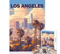 Rompecabezas para Adolescentes de 1000 Piezas del Horizonte de Los Ángeles Juguete Educativo Regalo de Amigo Secreto Juego práctico Que fomenta el Amor Entre Parejas tamaño 50x75cm