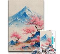 Rompecabezas para Adolescentes de 1000 Piezas del Monte Fuji, Rompecabezas, Regalos para Amigos y Familiares a Partir de 14 años, 38x26cm