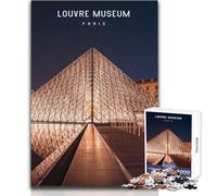Rompecabezas para Adolescentes de 1000 Piezas del Museo del Louvre, Juego desafiante, Juguetes, desafío difícil, Gran Regalo, tamaño 50x75cm