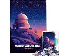 Rompecabezas para Adolescentes de 1000 Piezas del Observatorio Mount Wilson Juego de ingenio Educativo Juguete de desafío Regalo de cumpleaños Ideal para Parejas (tamaño 38x26cm)