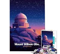 Rompecabezas para Adolescentes de 1000 Piezas del Observatorio Mount Wilson Juego práctico para un desafío Educativo Juguete Ideal para desarrollar el análisis y la lógica (Tamaño 50x75cm)